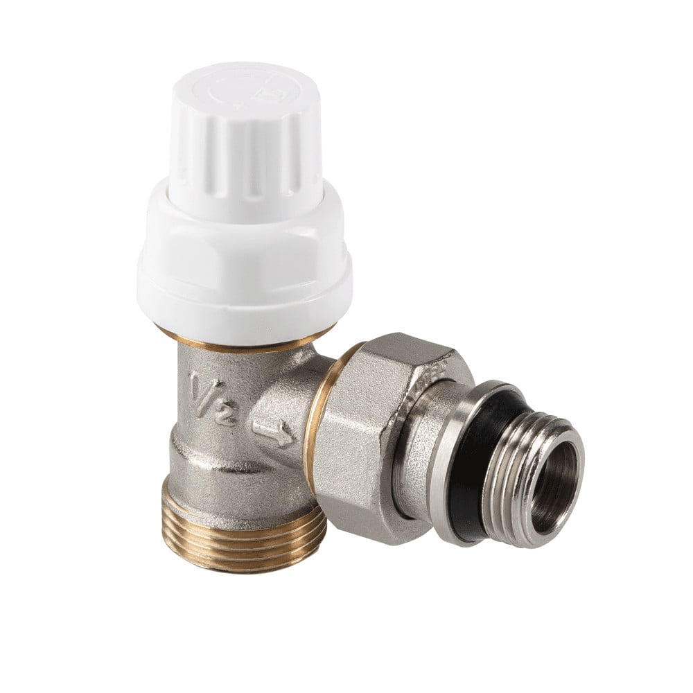 Клапан радиаторный Valtec угловой с дополнительным уплотнением 1/2 x 3/4" («евроконус»)