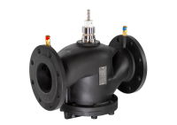 Клапан-ограничитель расхода Ridan комбинированный балансировочный AQF-R DN80 PN16, диапазон настройки=9200-34000 л/ч, Tmax 110 °С, фланцевый, с измерительными ниппелями, с изменяемой настройкой, корпус-чугун