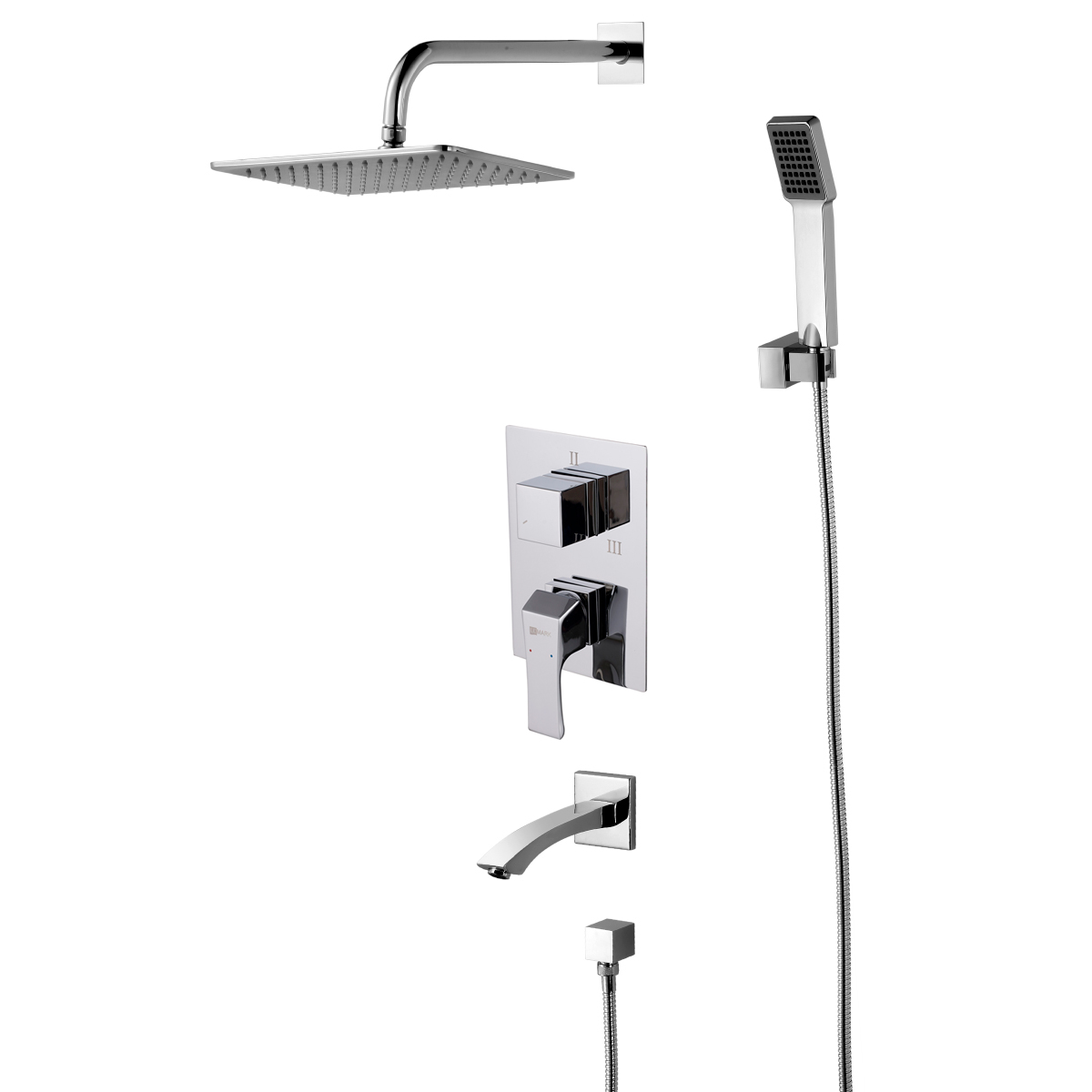 Смеситель Lemark Unit LM4522C для ванны и душа встраиваемый