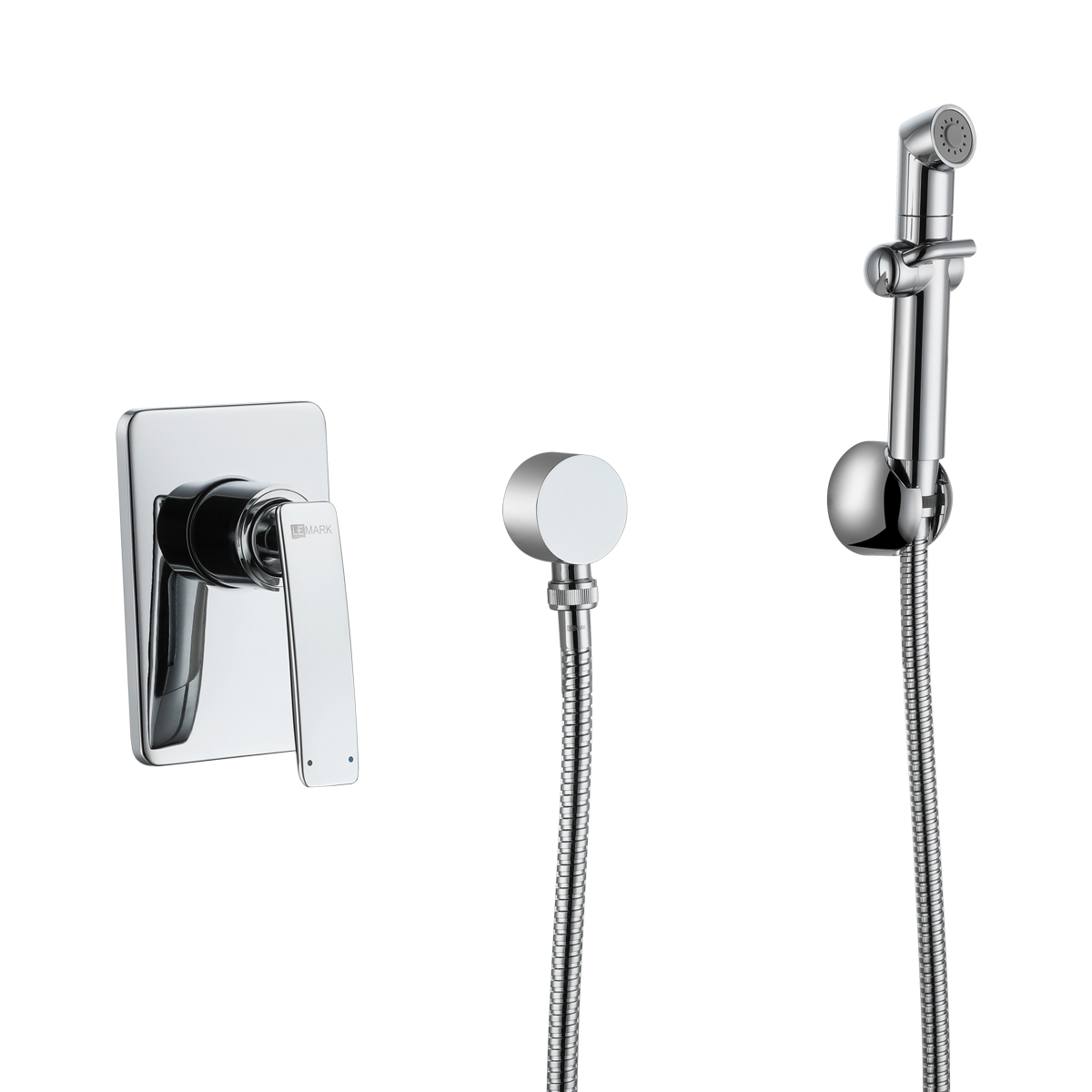 Смеситель Lemark Bellario LM6819C с гигиеническим душем встраиваемый