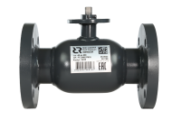 Кран шаровой Ridan RJIP Premium FF GF DN 80 Т= 180 °С, фланцевый, стандартный проход, под электропривод, корпус-углеродистая сталь 25 бар