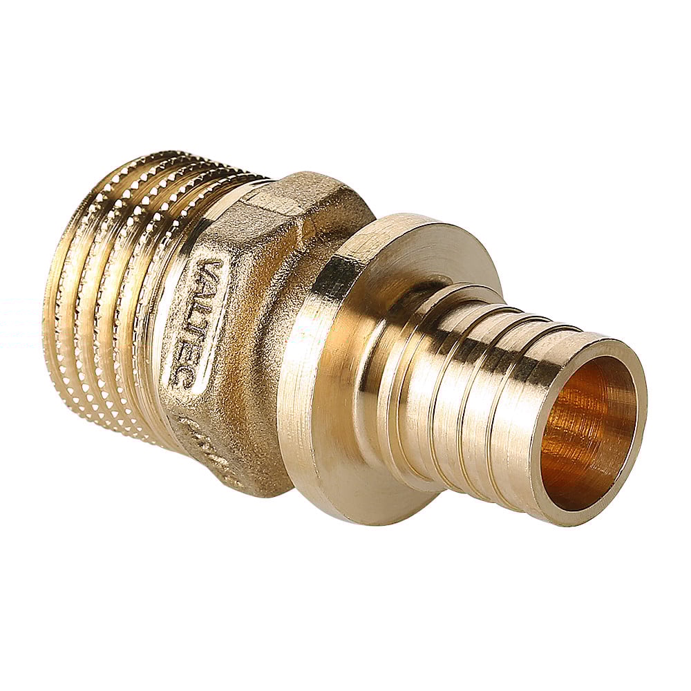 Фитинг надвижной Valtec с переходом на наружную резьбу универсальный 25 (3,5) мм х 1"