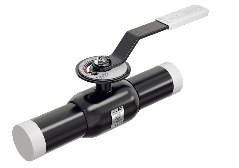 Кран шаровой ALSO КШПР BV Ду 125 Ру 2,5 МПа из ст.20 с редуктором