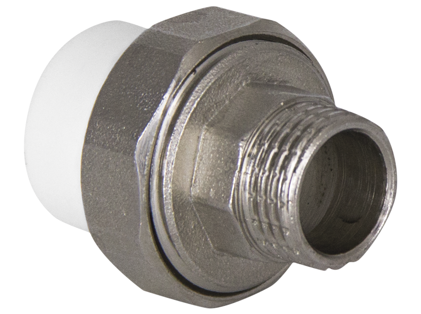 Муфта PPR комбинированная Tebo разъемная наружняя резьба(американка) O-ring 32x3/4"