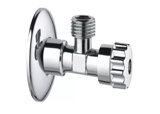 Вентиль угловой TIM для подключения сантехнических приборов с отражателем 1/2" 1/2"