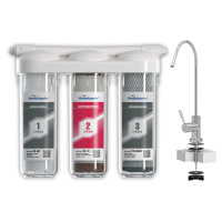 Система очистки воды Аквабрайт АБФ-Триа Антижелезо треступенчатая