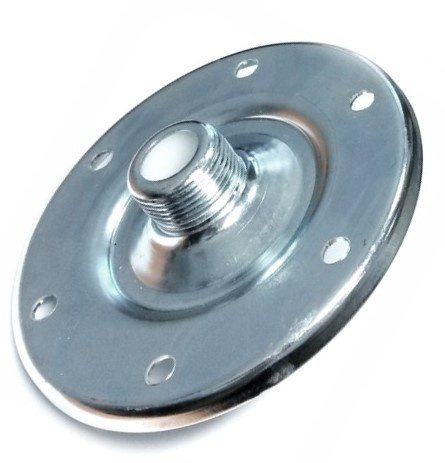 Контрфланец Wester со штуцером 3/4" D 140 сталь с цинковым покрытием