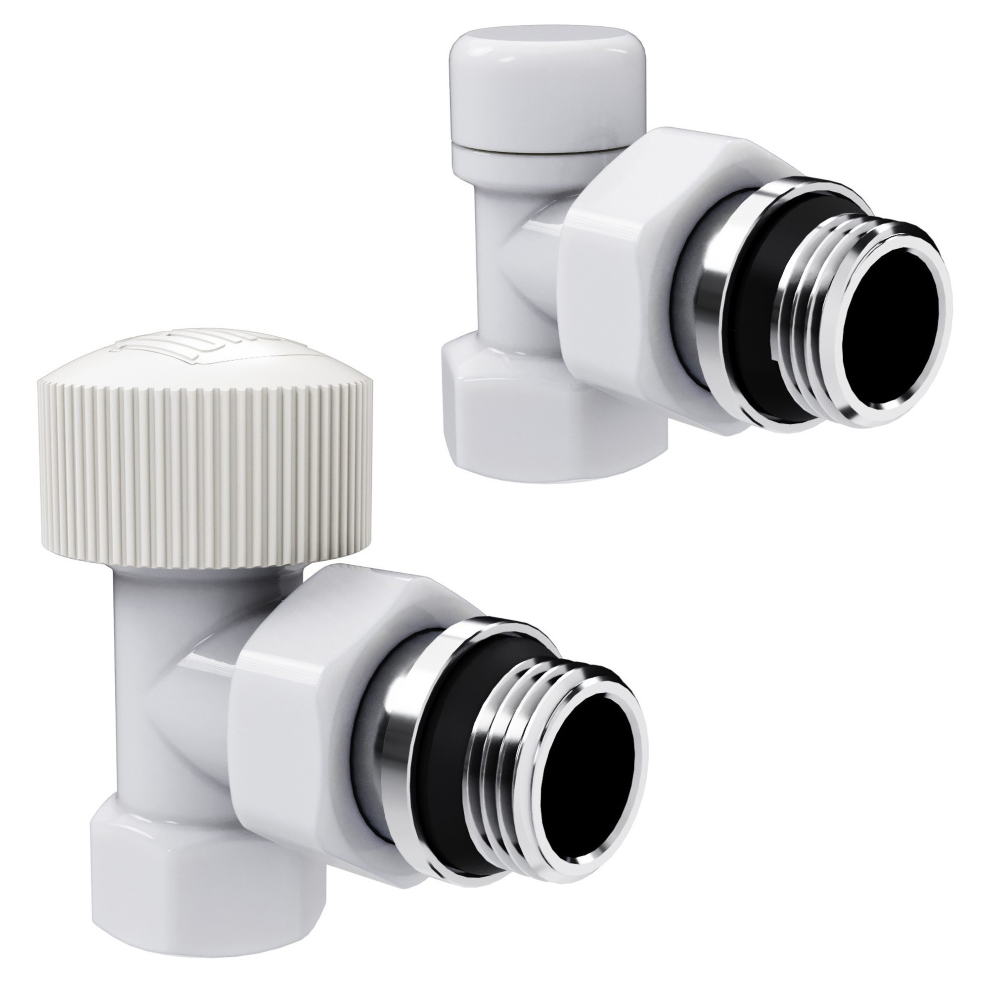 Набор термостатический Royal Thermo Design 1/2"М30х15 Белый угловой