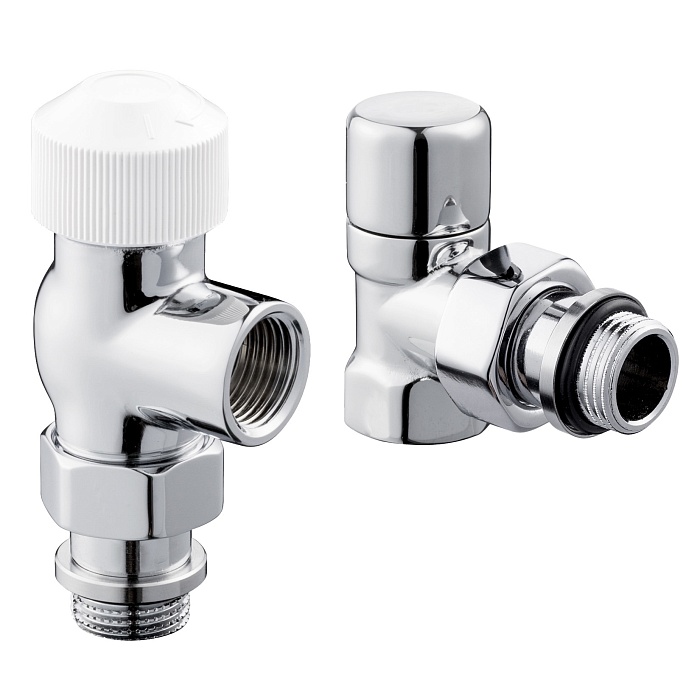 Набор термостатический для радиатора Royal Thermo Design 1/2"М30х15 Хром осевой