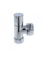 Вентиль угловой TIM для полотенцесушителя круглый хром 1"г-* 3/4"г