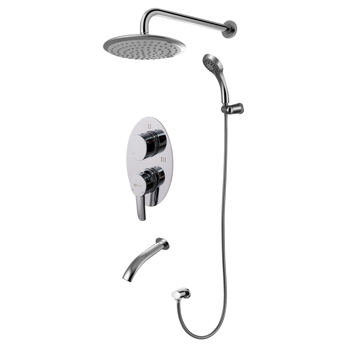 Смеситель Lemark Atlantiss LM3222C для ванны и душа встраиваемый