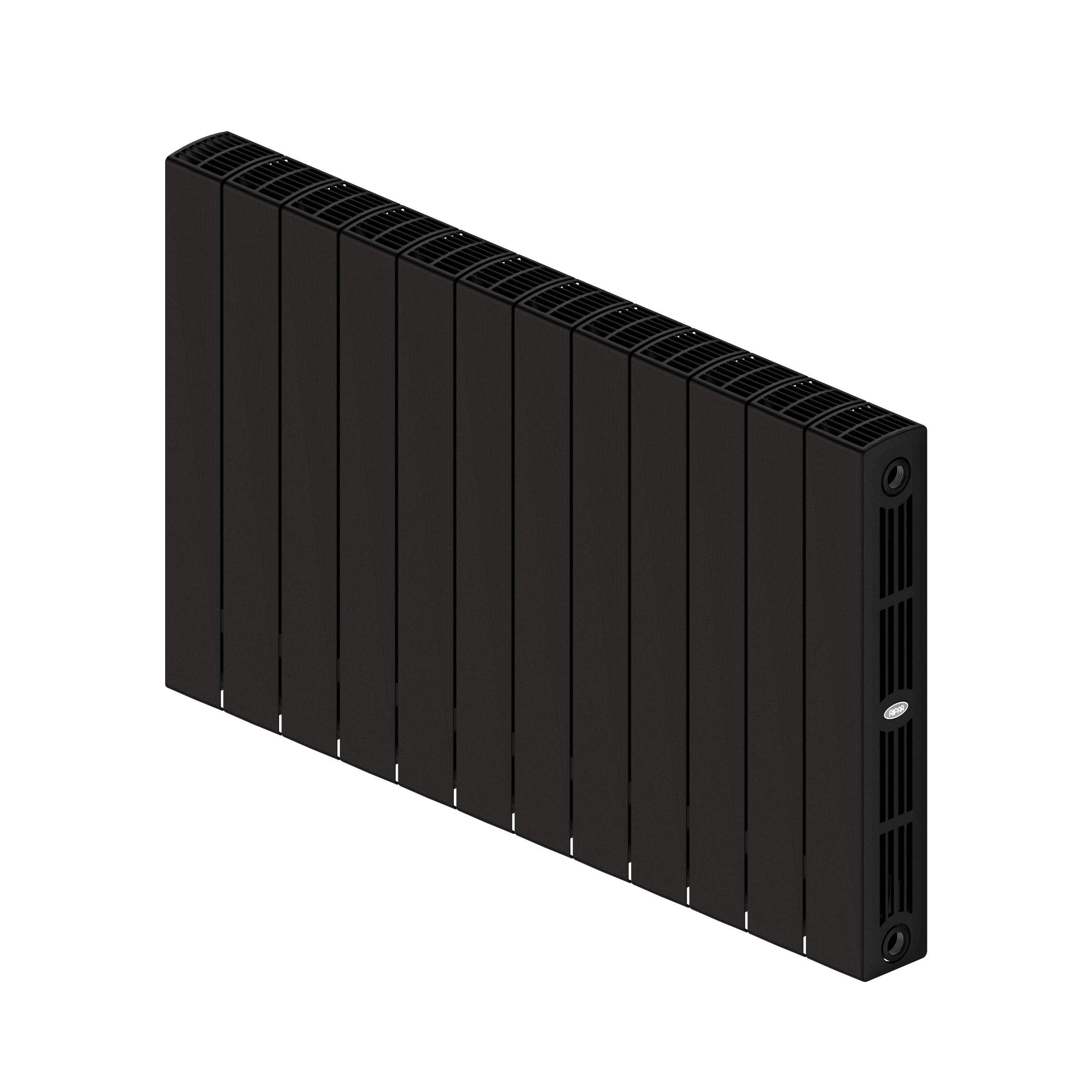 Радиатор биметаллический Rifar SUPReMO Ventil 500, правое подключение (без H-образного узла) Антрацит