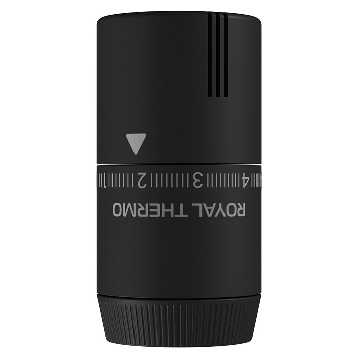 Термоголовка жидкостная Royal Thermo Design М30х15 soft touch Черный