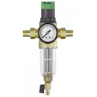 Фильтр промывной Tim с редуктором снижения давления 1" стеклянный