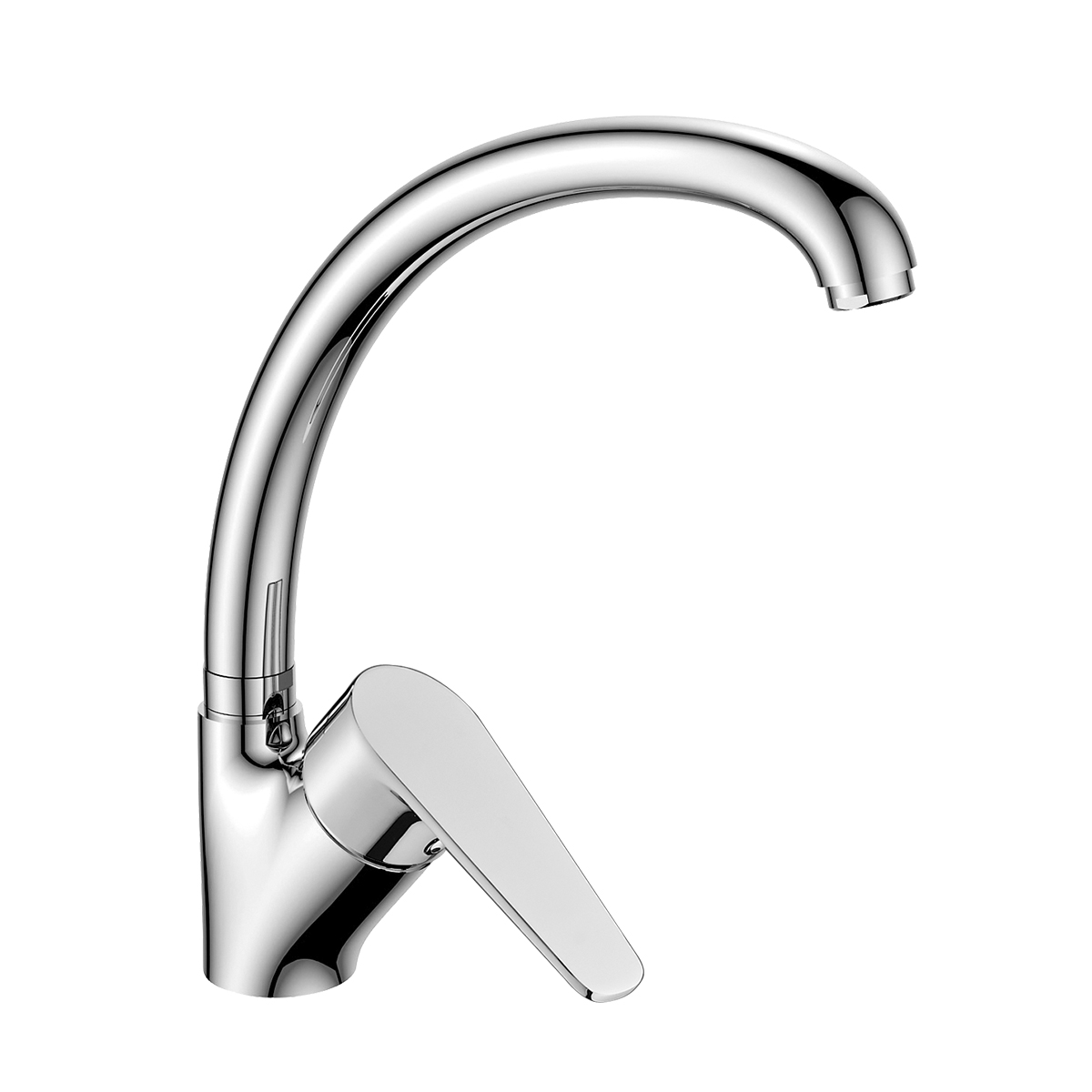 Смеситель Decoroom DR72021 одноручный для кухни с высоким поворотным изливом