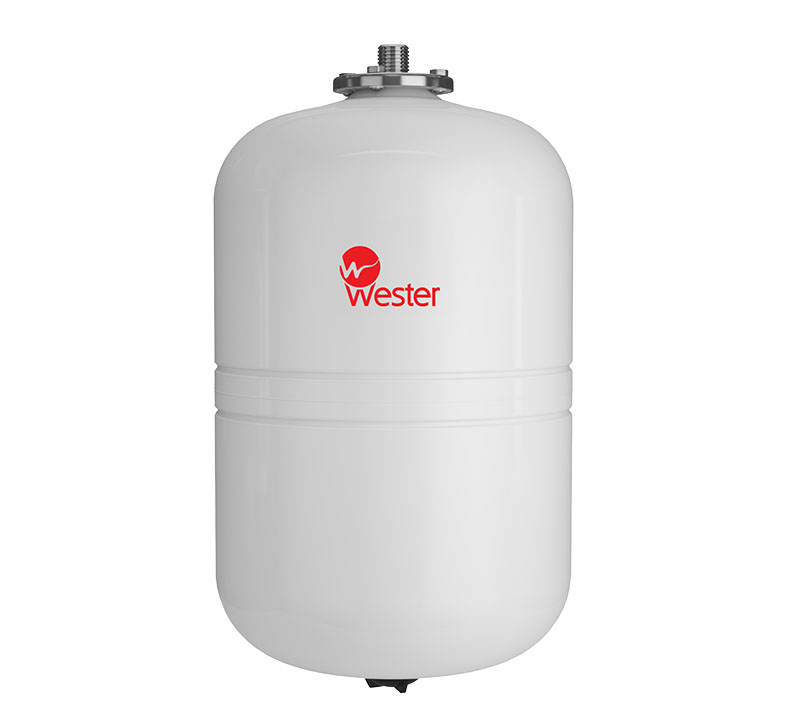 Бак мембранный для ГВС и гелиосистем WESTER Premium WDV 18л 12 бар (к/ф из нерж.)