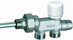 Узел терморегулирующий FAR нижнего подключения для 2-трубных систем отводы М24х19 к радиатору 3/4"