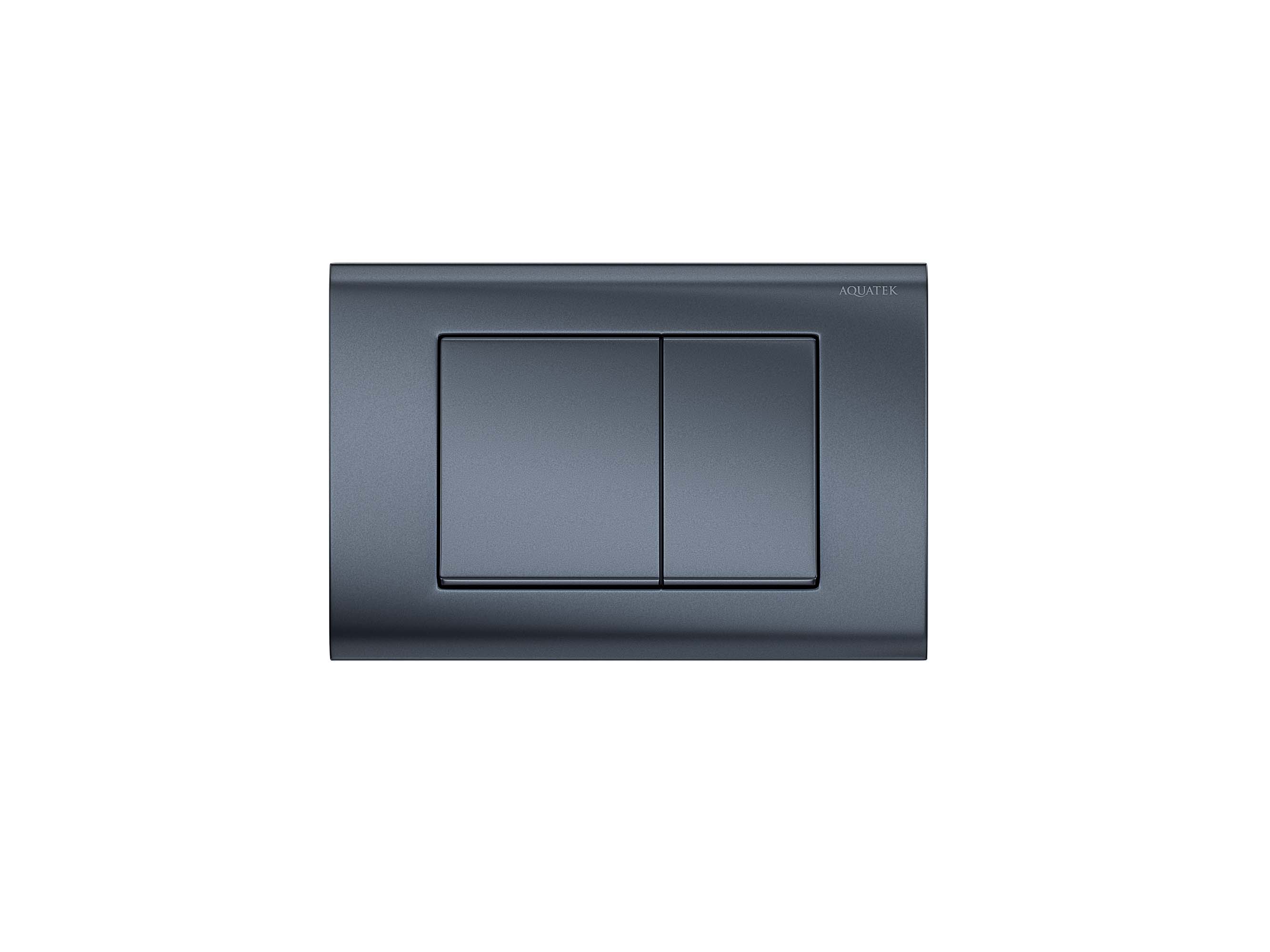 Панель смыва для инсталляции Aquatek клавиши квадрат оружейная сталь матовая