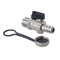 Кран латунный дренажный 1/2" MVI