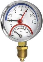 Термоманометр радиальный Tim 63мм на 6 бар (0- 120)