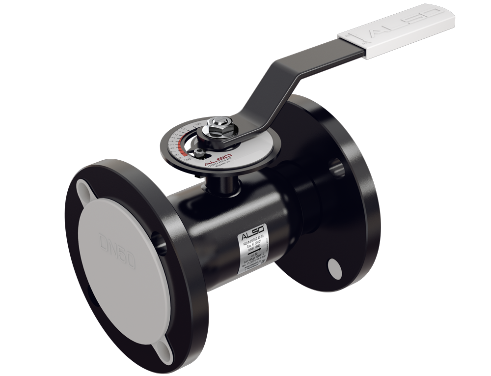 Кран шаровой ALSO КШФР BV Ду 250 Ру из ст.20 с редуктором 16 бар