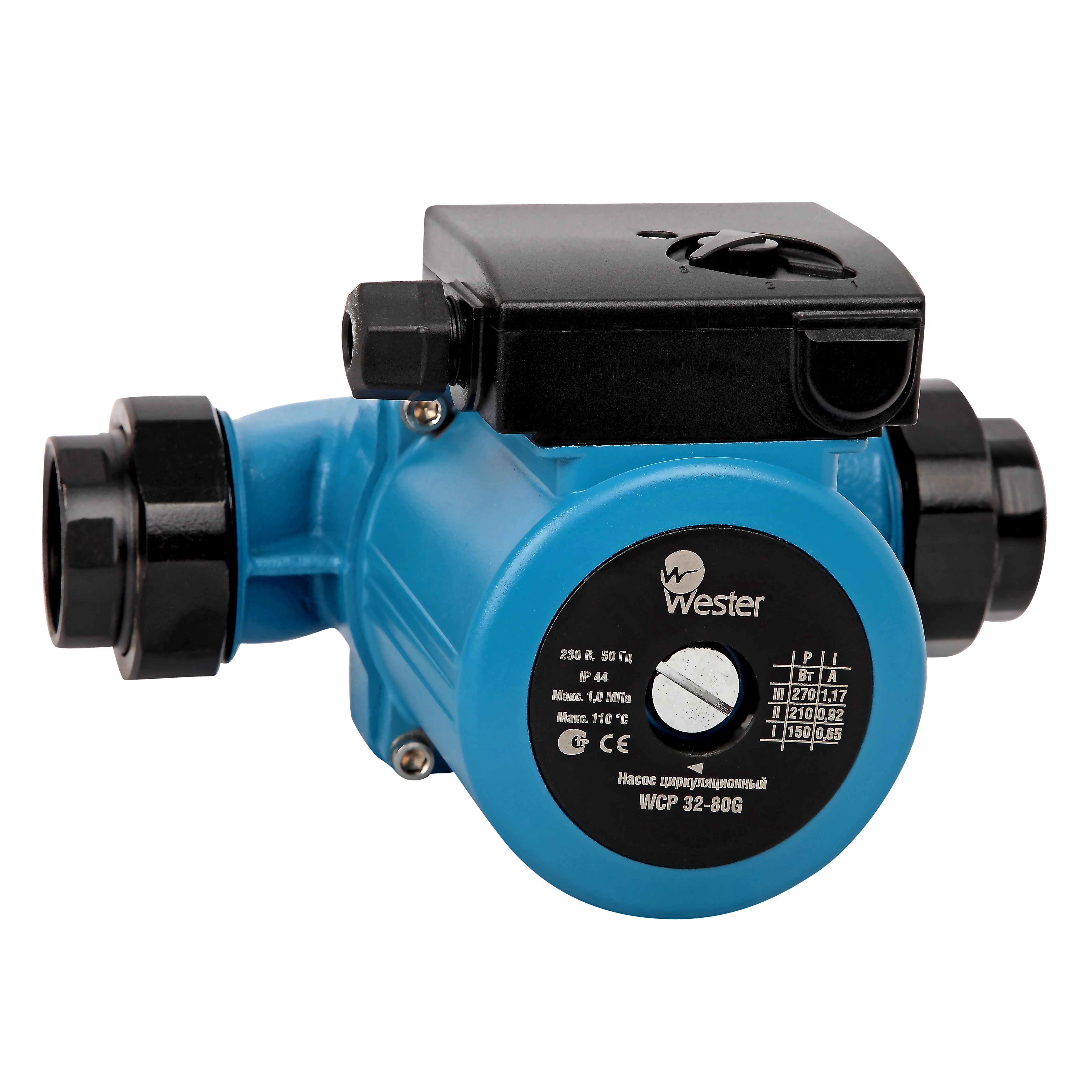 Насос циркуляционный Wester WCP 32-100G (с гайками)