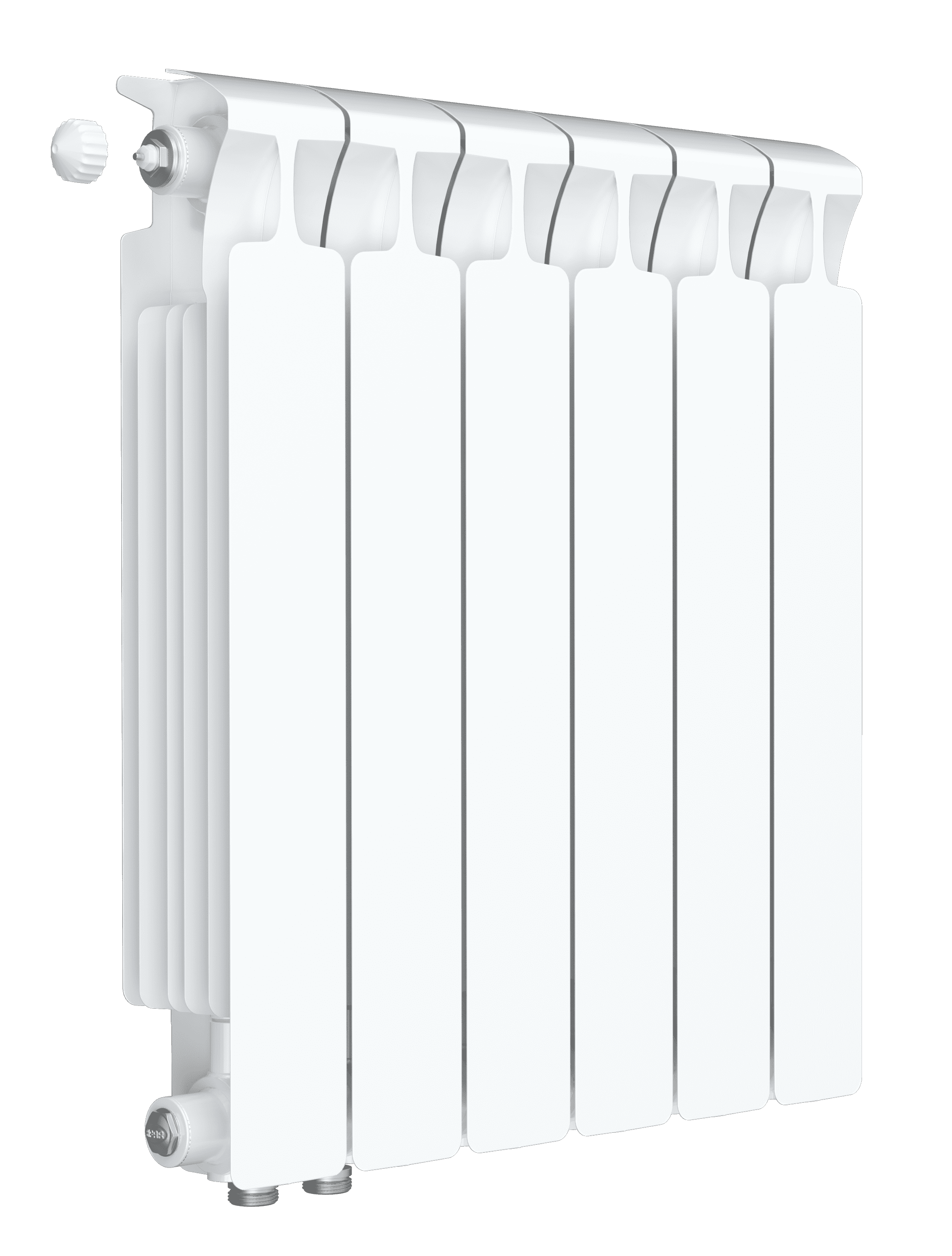 Радиатор биметаллический Rifar Monolit Ventil 500, правое подключение, 50 мм (без H-образного узла)