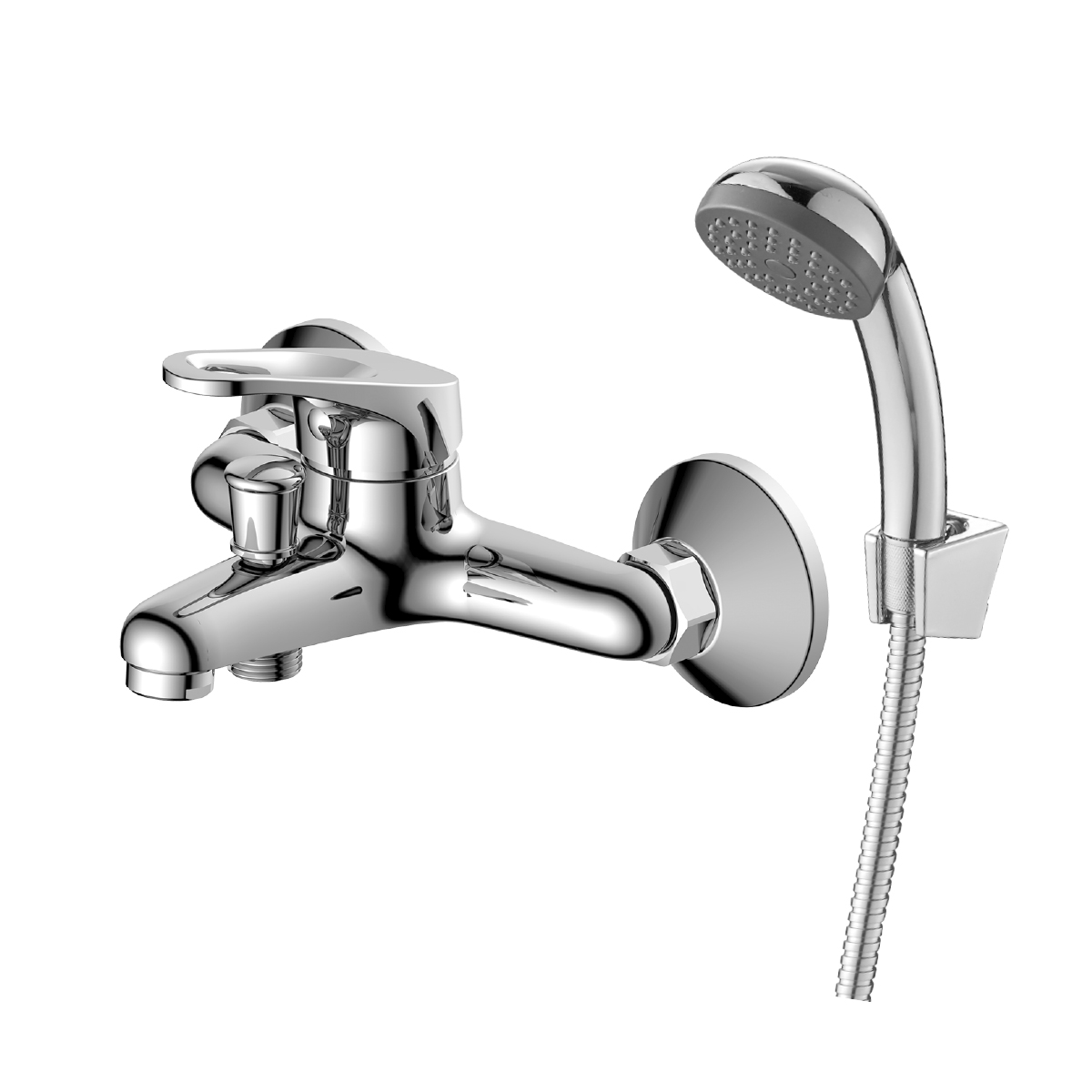 Смеситель Decoroom DR21035 одноручный для ванны с коротким изливом