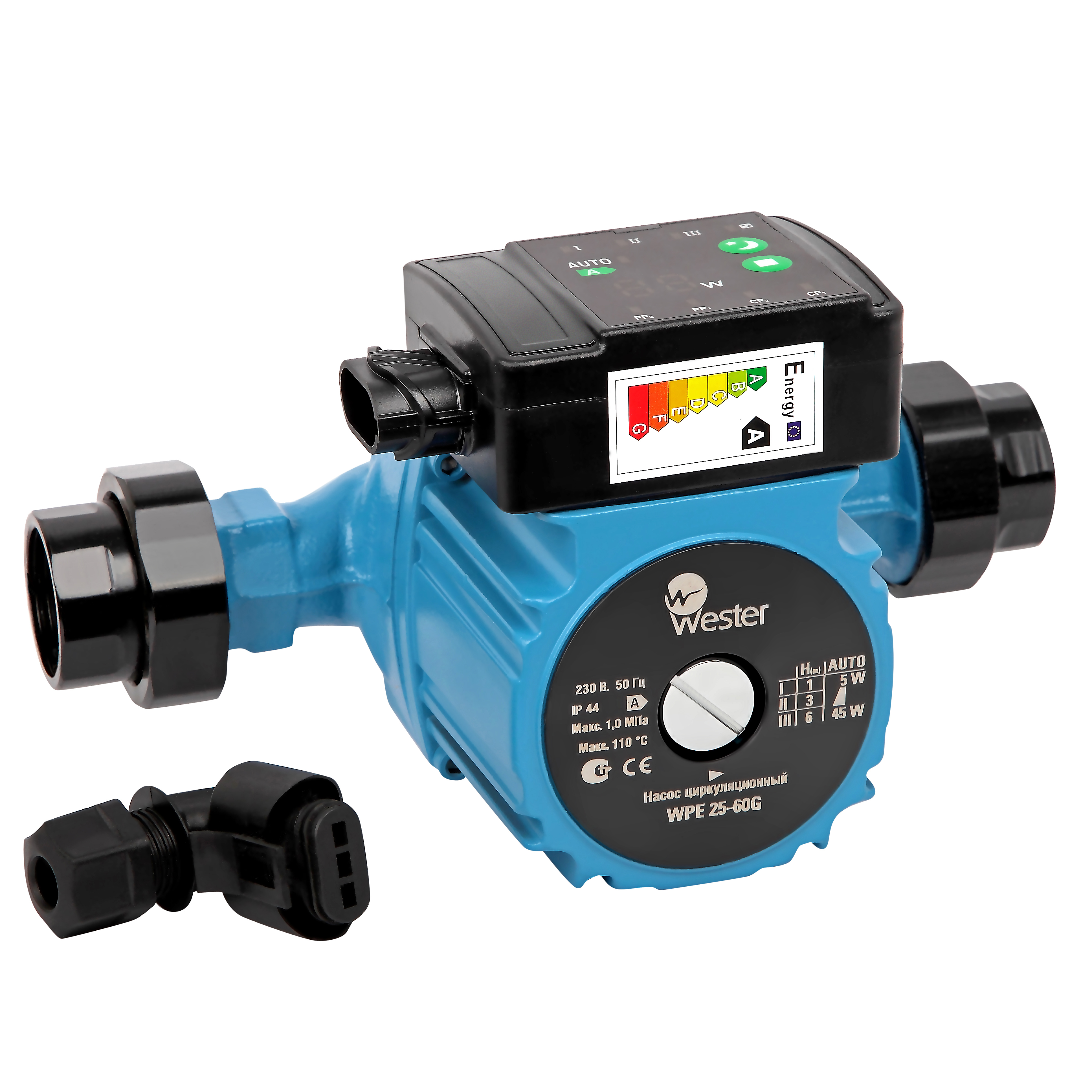 Насос циркуляционный Wester WPE 25-40 P (без гаек)