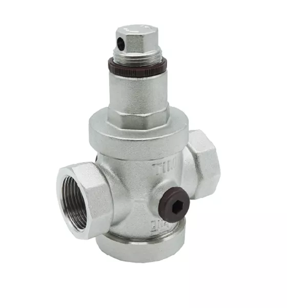 Редуктор давления TIM под манометр никелированный Ду 20 (3/4")