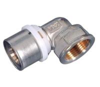 Пресс-фитинг Угольник MVI с переходом на внутреннюю резьбу 16х1/2" PN16