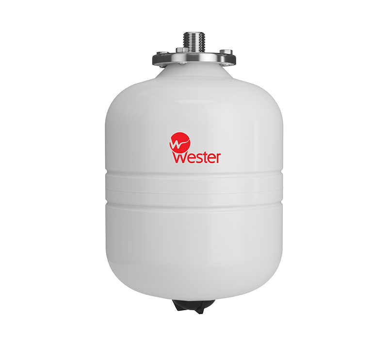 Бак мембранный для ГВС и гелиосистем WESTER Premium WDV 35л 12 бар (к/ф из нерж.)