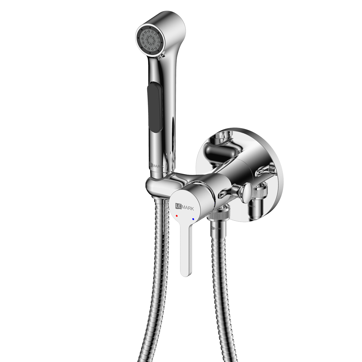 Смеситель Lemark Solo LM7174C с гигиеническим душем встраиваемый