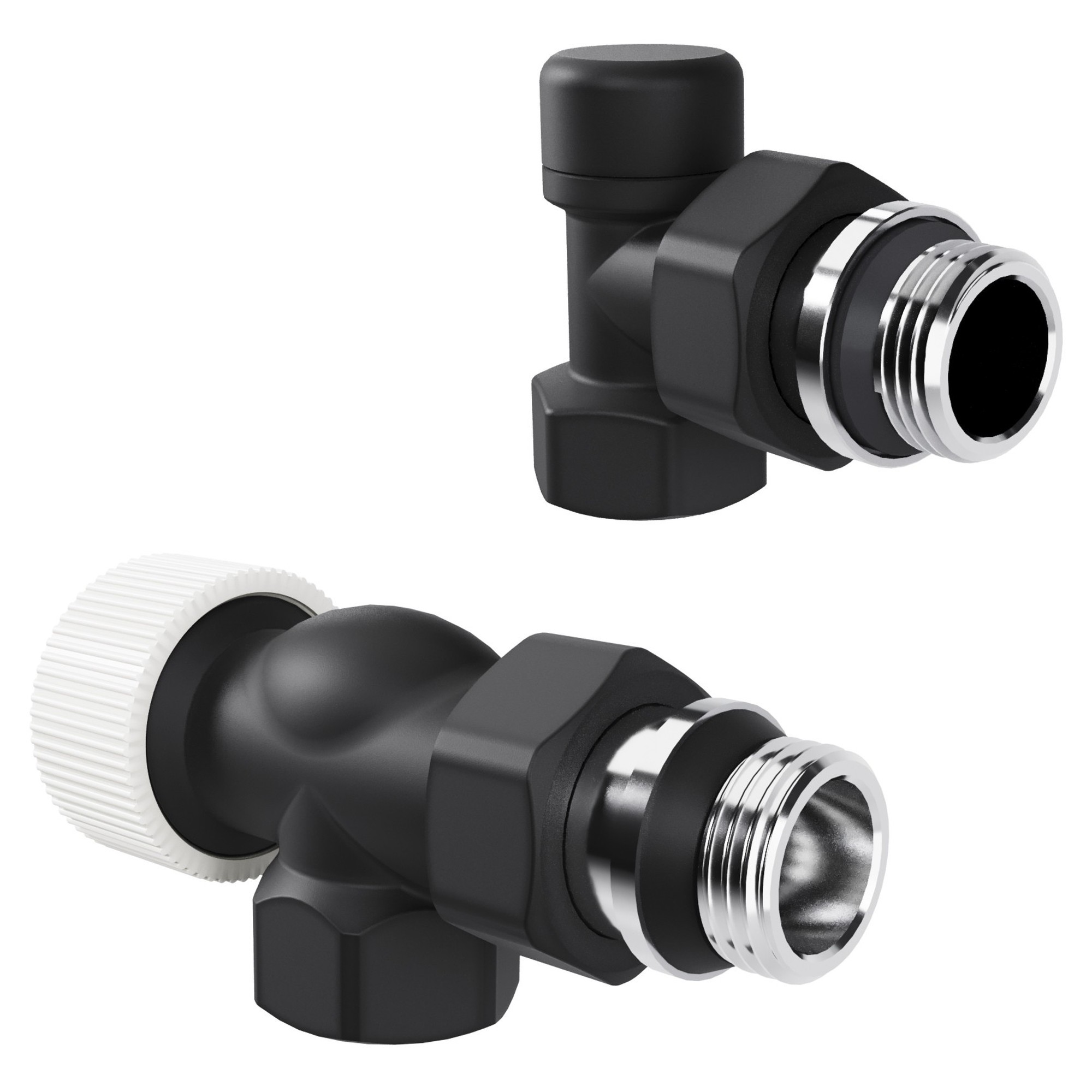 Набор термостатический Royal Thermo Design 1/2"М30х15 Черный осевой