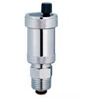 Авто-воздухоотводчик Tim прямой с отсекающим клапаном 1/2" хром