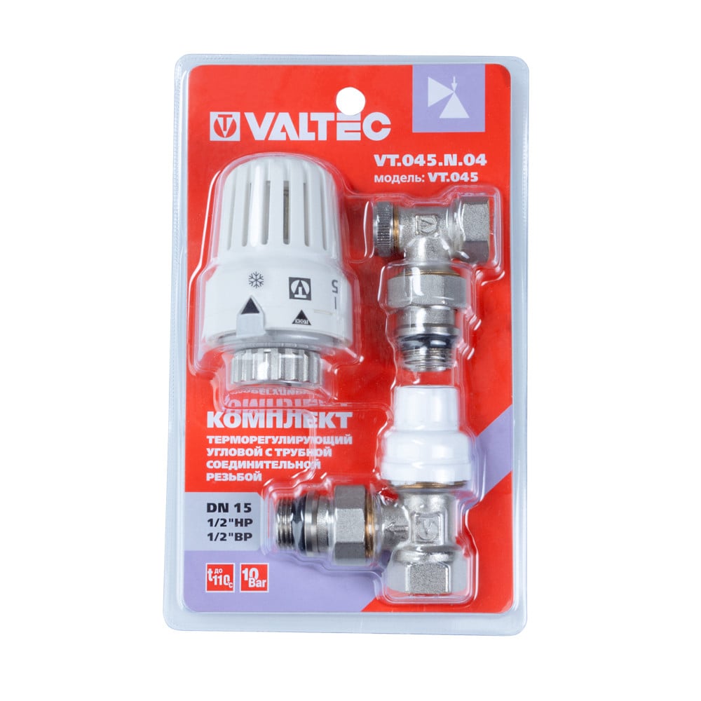 Комплект терморегулирующего оборудования Valtec для радиатора угловой 1/2"