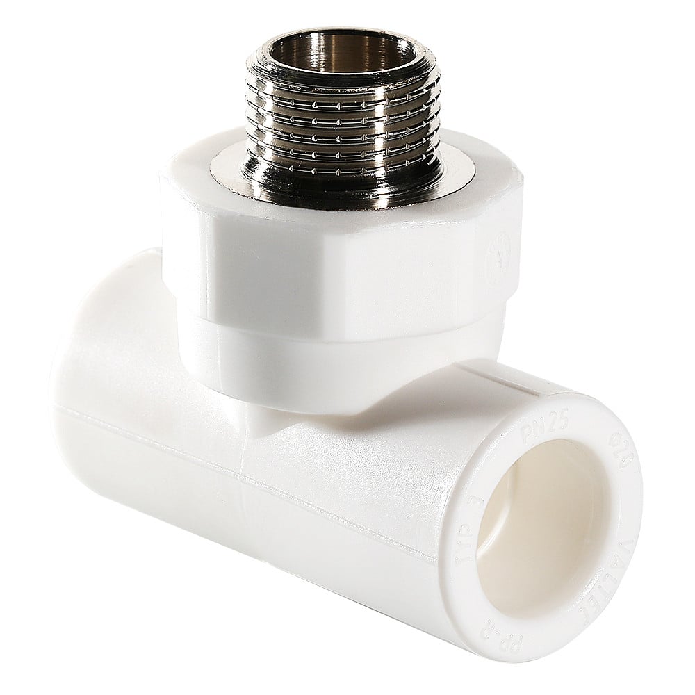 Тройник PPR Valtec с переходом на наружную резьбу 32 мм х 3/4"