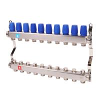 Коллектор MVI из нержавеющей стали в сборе без расходомеров 1" х 3/4" ЕК PN10 10 вых.