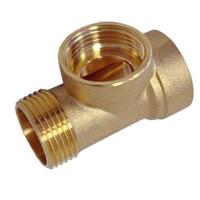 Штуцер Tim 3-х выводной латунный 1" *1" * 1"г/г/ш -80 мм