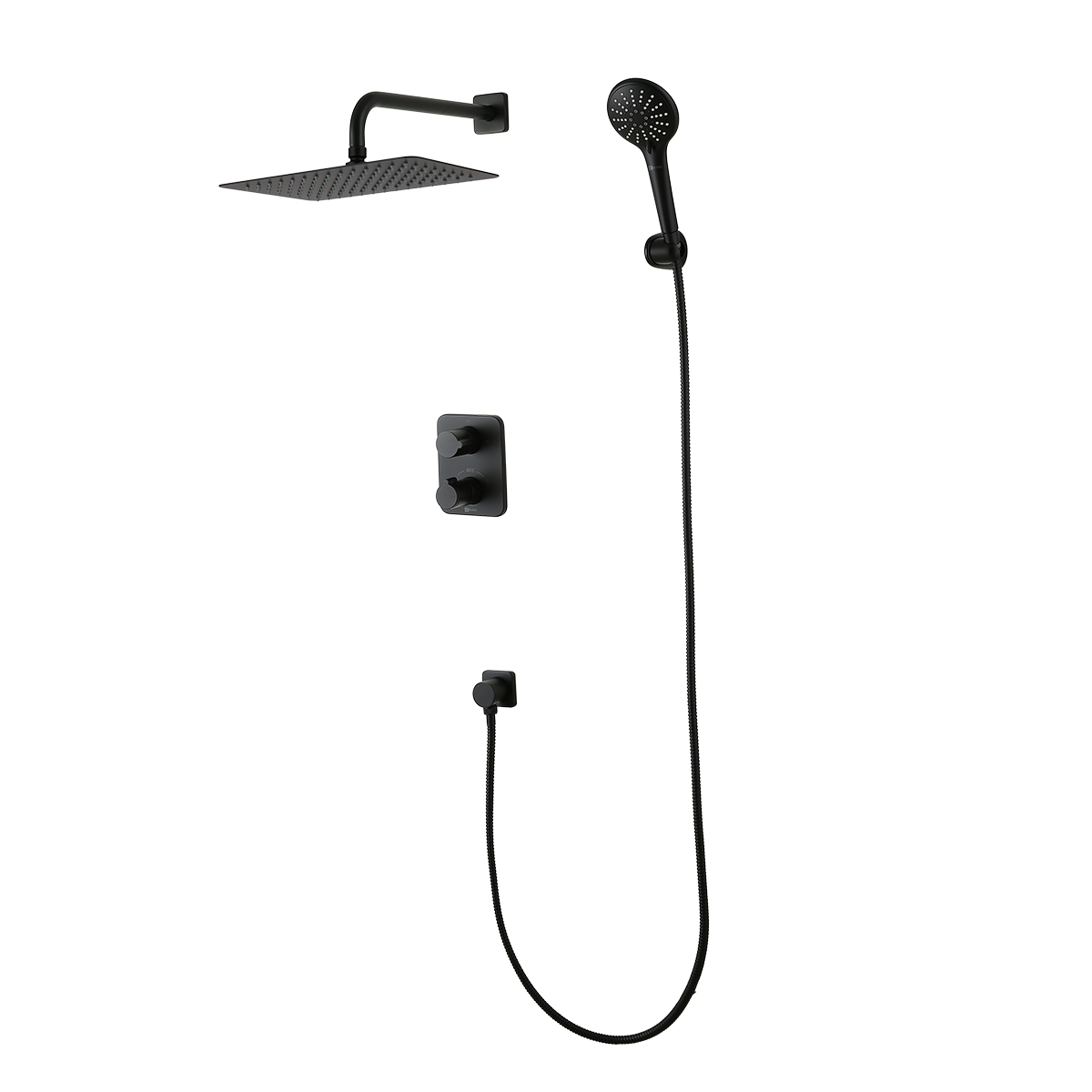 Смеситель Lemark Bronx LM3749BL для ванны и душа термостатический встраиваемый