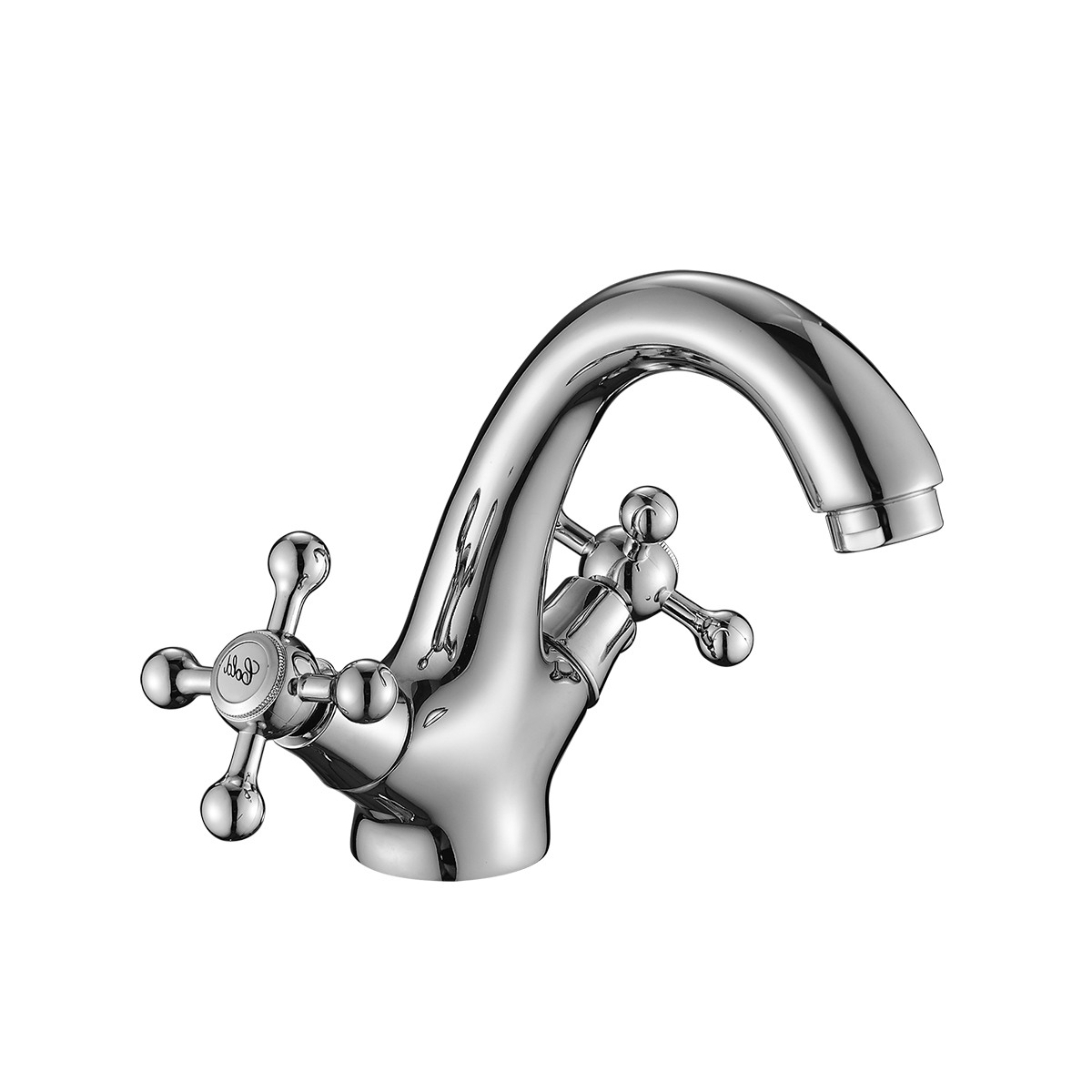 Смеситель Decoroom DR54011 двуручный для умывальника монолитный