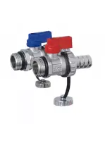 Кран дренажный TIM со съёмным металлическим штуцером 1/2" пара