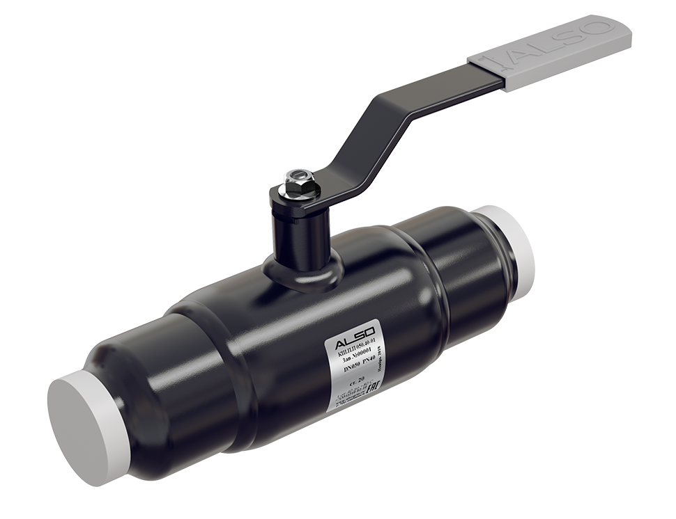 Кран шаровой ALSO КШПП Ду 32 Ру 4,0 МПа из ст.20 полнопроходной