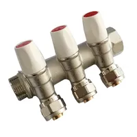 Коллектор TIM регулирующий под 45° 1"г/ш*3/4 х 16ц 5 вых