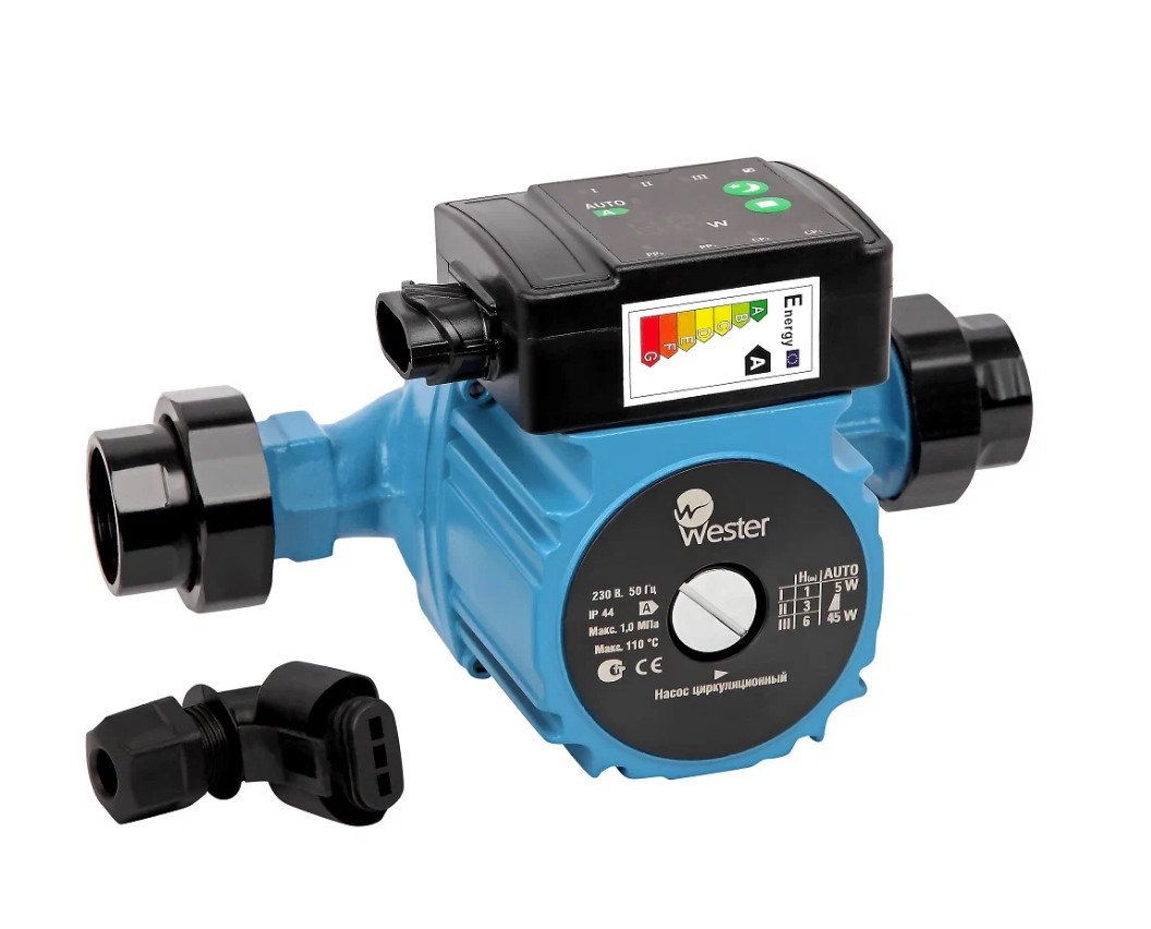 Насос циркуляционный Wester WPE 25-80 G (с гайками)