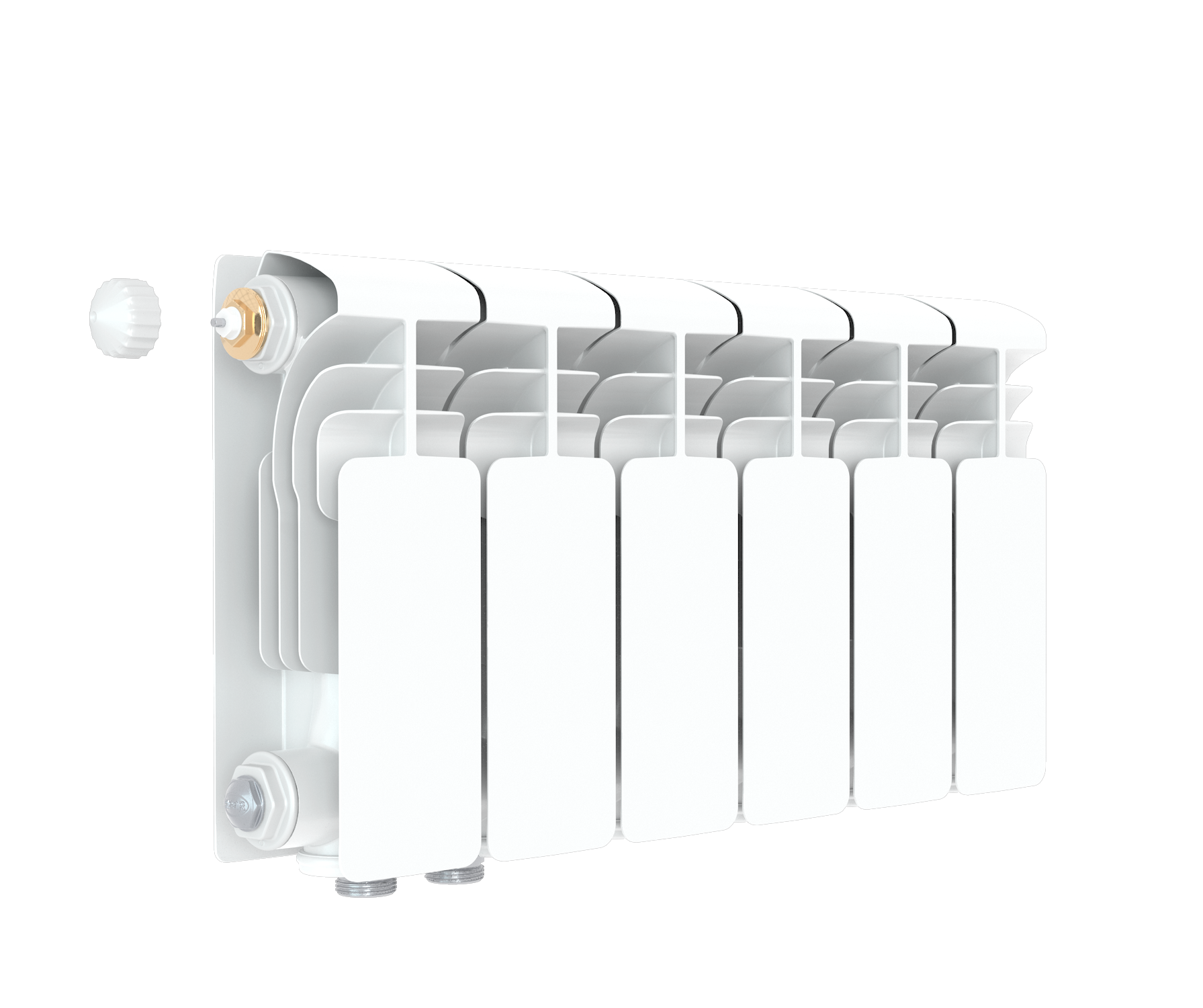 Радиатор алюминиевый Rifar Alum Ventil 200 левое подключение (без H-образного узла)