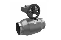 Кран шаровой LD КШЦПР из стали 20 Ду700/600 Ру2,5 с редуктором