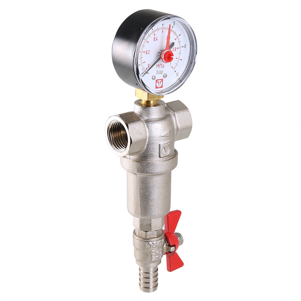 Фильтр механической очистки Valtec промывной каскадный 1/2"
