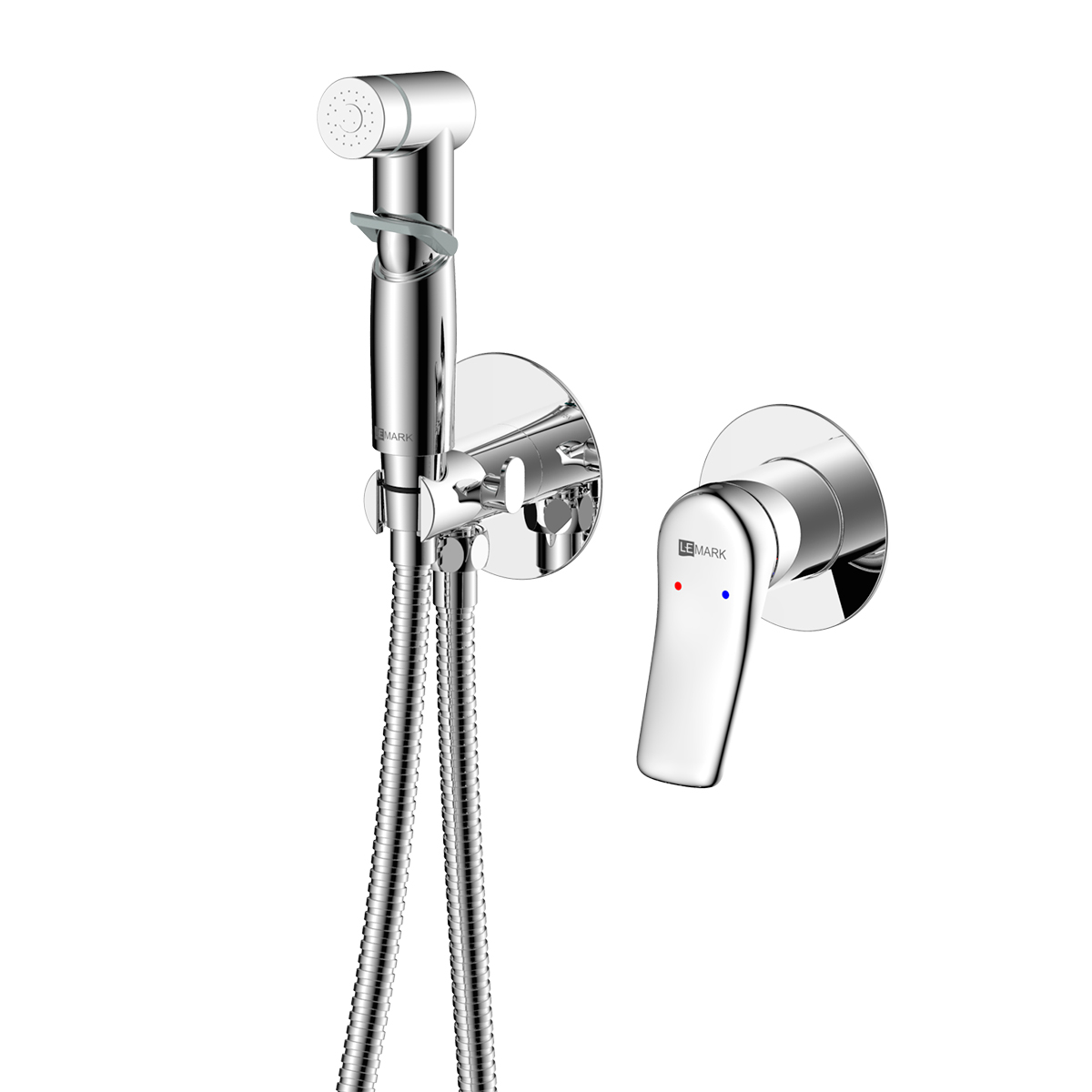 Смеситель Lemark Ortus LM11319C с гигиеническим душем встраиваемый