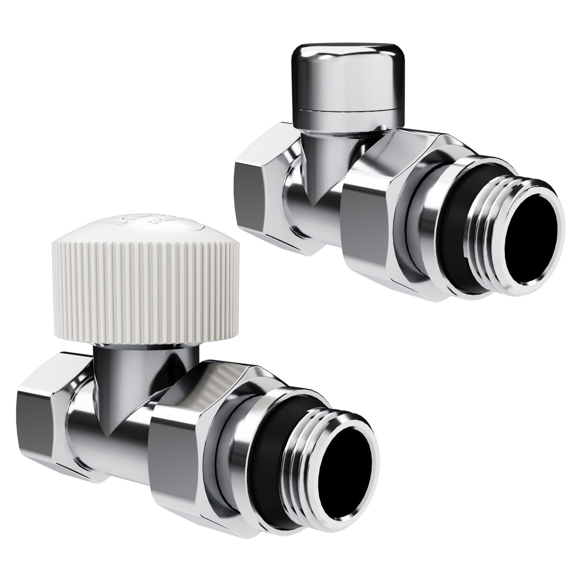 Набор термостатический Royal Thermo Design 1/2"М30х15 Хром прямой